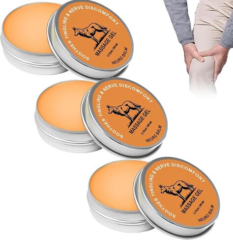 Therawolf Neuro Balm ، المفاصل والعضلات المهدئة ، عصب طبيعي الدعم والمفاصل ، الصيغة العشبية سريعة المفعول للوثن ، حرق وتصلب ، تخفيف الألم ، رعاية الجسم اليومية (2pcs) in Kuwait