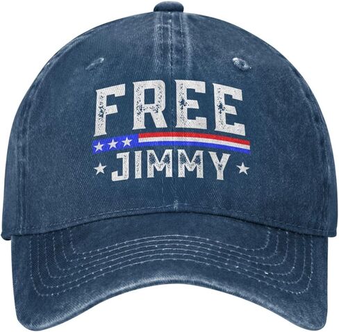 Free Jimmy Hat Jimmy Free Speech Trucker Cowboy Cap51 Navy Blue in Kuwait