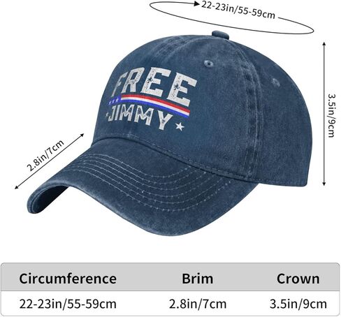 Free Jimmy Hat Jimmy Free Speech Trucker Cowboy Cap51 Navy Blue in Kuwait