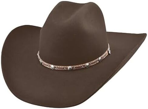 Justin 2X Wool Chocolate Brown Cowboy Hat Buster (US, Numeric, 7 5/8) in Saudi Arabia