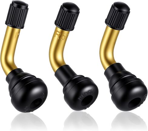 Tubeless Valve Stems 6 Pcs PVR50/PVR60/PVR70 Brass Stem Tubeless Tire Valve Stems 90 Degree Angled Tubeless-Valve for Motorcycle Scooter ATV Go Kart Fits Tubeless-Tire Rim in Saudi Arabia