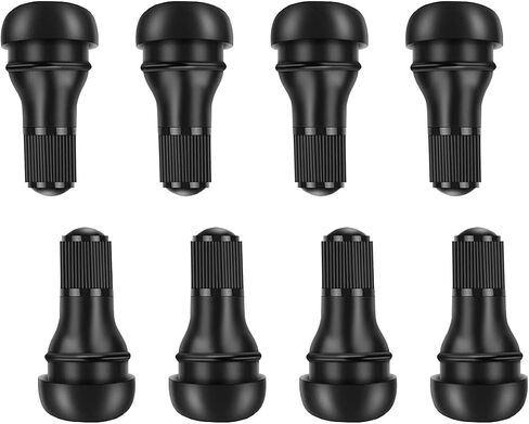 8PCS TR413 Tubeless Tire Valve Stems, Universal Rubber Snap-in Tire Valve Stem Replacement, Standard Vehicle Tires Valves Accessories for Tubeless 0.453 inches 11.5mm Rim Holes (TR413) in Saudi Arabia