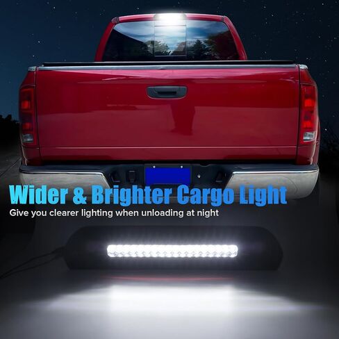 Smoke Lens LED 3rd Brake Light Compatible with 2002-2008 Ram1500 2003-2009 Ram2500 3500 third brake cargo lights 3rd Brake Lamp with Sealed foam gasket can be switched to F1-style Red Flash in Kuwait