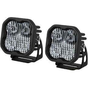 Diode Dynamics SS3 SAE/DOT White Sport LED (زوج) ، الفيضان مع الإضاءة الخلفية العنبر in Kuwait