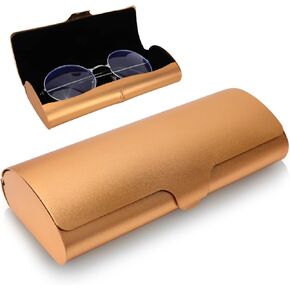 حافظة نظارة من الألومنيوم من Hifot، حافظة نظارة قراءة رفيعة، حافظة نظارة معدنية محمولة للسفر لحماية النظارات الصلبة in Kuwait