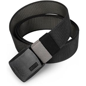 Reversible Nylon Web Belt with YKK Buckle, Metal-Free Airport Security, 49-59 Inch Adjustable Length in Kuwait