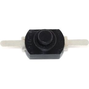 Mini Push Button Switch, 12x8mm, 1A 30V DC, Self-Locking ON-Off, 10-Pack, Black/White (White) in Kuwait