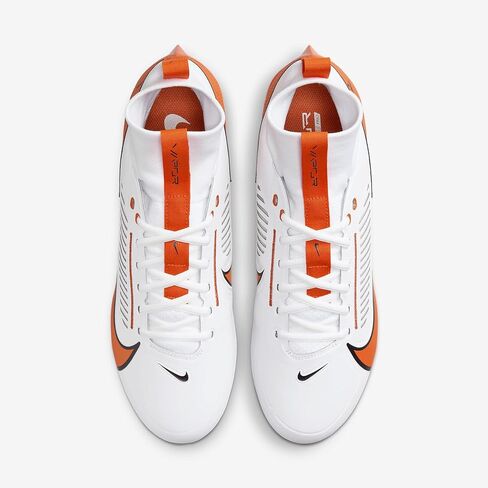 Nike Vapor Edge Pro 360 2 (Team Bank) Men Football Cleats (FQ4044-100 ، White/Black/Brilliant Orange) الحجم 14 in Saudi Arabia
