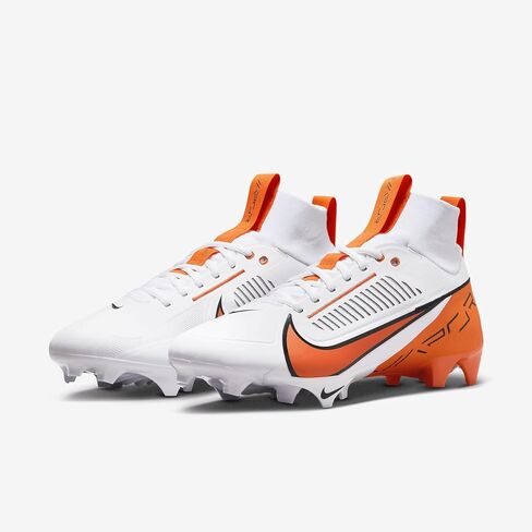 Nike Vapor Edge Pro 360 2 (Team Bank) Men Football Cleats (FQ4044-100 ، White/Black/Brilliant Orange) الحجم 14 in Saudi Arabia