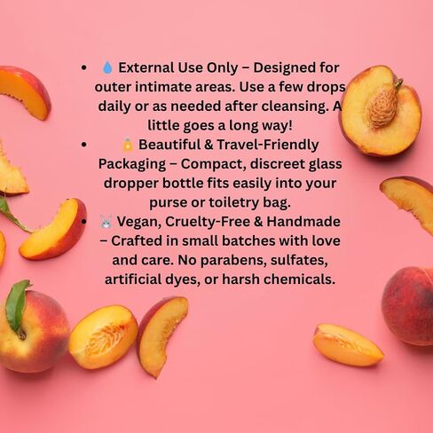 Peach Yoni Oil - Edible Yoni Oil - Scented Yoni Oil - 1oz Feminine Oil in Saudi Arabia