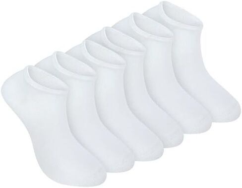 Bulusorganic Ankle Socks, 6 Pair of 100% Organic Cotton Socks, Compression for a Secure Fit, Reinforced Toe and Heel in Saudi Arabia