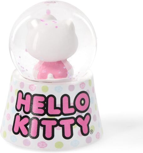 Sanrio Hello Kitty Polka Dots Mini Light-Up Snow Globe مع عرض بريق دوار | 3 بوصات طولها in Kuwait