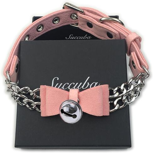 Succuba bell choker wlar netclace lolita bow wlar cat kitty velvet choker choker in Saudi Arabia