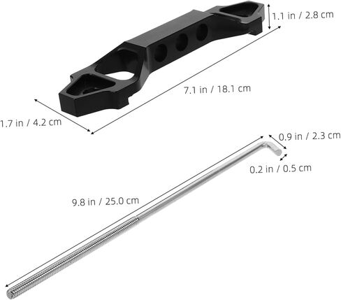 Alipis Car Battery Mount Mount Battery Bracket Bracket Bollts Hight Duty Stabilizer لتعديل السيارة in Kuwait