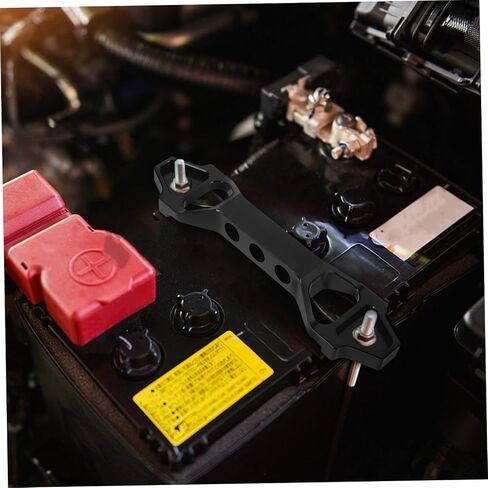 Alipis Car Battery Mount Mount Battery Bracket Bracket Bollts Hight Duty Stabilizer لتعديل السيارة in Kuwait