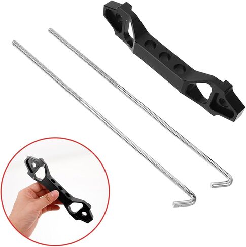 Alipis Car Battery Mount Mount Battery Bracket Bracket Bollts Hight Duty Stabilizer لتعديل السيارة in Kuwait