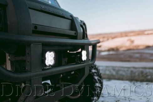 Diode Dynamics SS3 SAE/DOT White Sport LED (زوج) ، الفيضان مع الإضاءة الخلفية العنبر in Kuwait
