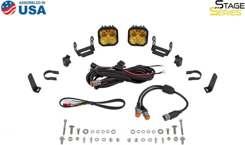 Diode Dynamics SS3 Universal 1.25 بوصة رول بار الطقم المصد ، ورياضة التحرير والسرد الأصفر in Kuwait