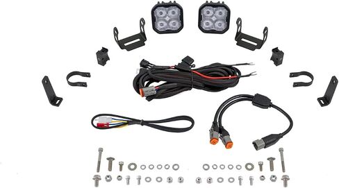 Diode Dynamics SS3 Universal 1.25 بوصة رول بار الطقم المصد ، ورياضة التحرير والسرد الأصفر in Kuwait