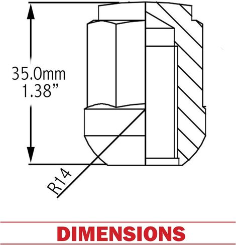 Wheel Accessories Parts Set of 20 12x1.5 OEM Ball Seat Lug Nuts fit Honda, Acura, Isuzu 90381-SV7-A01, 90381-SV1-981, 90381-SR3-981 611-138 Wheel Lug Nut in Saudi Arabia