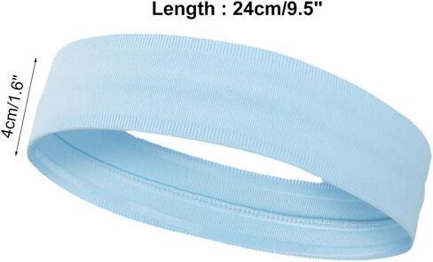 Tenacious Sports Headbands, Breathable Moisture Wicking Sweat Bands Elastic Workout Headband for Running, Cycling, Basketball, Yoga, Fitness in Saudi Arabia