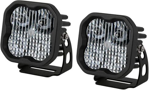 Diode Dynamics SS3 SAE/DOT White Sport LED (زوج) ، الفيضان مع الإضاءة الخلفية العنبر in Kuwait