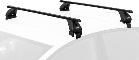 قمة SUP-42327S قضبان سقف متعددة القفلات القابلة للملاءمة ، الفولاذ الأسود ، مجموعة من 2 in Saudi Arabia