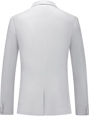 بدلة الكتان Kudoro للرجال Slim Fit 3 قطع شاطئ Summer Beach Tuxedo Suit Suit Stud Set Set in Kuwait