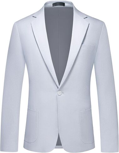 بدلة الكتان Kudoro للرجال Slim Fit 3 قطع شاطئ Summer Beach Tuxedo Suit Suit Stud Set Set in Kuwait