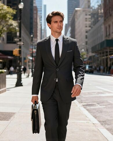 بدلة رجال من قطعتين من قطعتين من أجل الزفاف لحضور حفلات زفاف رسمية ارتداء سترة وملائمة سروال ضئيلة مع ربطة عنق in Kuwait