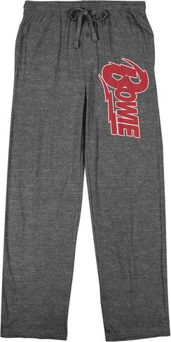 David Bowie Logo Men's Graphite Heather Sleep Pajama Pants in Saudi Arabia