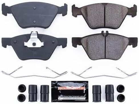 Power Stop Z23-740 Front Z23 Sport Carbon Carbon Carbon Carbon Confuling Conmic Brake Brake مع أجهزة لـ Crossfire ، CLK320 ، CLK430 ، E300 ، E320 ، E350 ، E ، E430 ، SLK320 [نموذج محدد] in Saudi Arabia