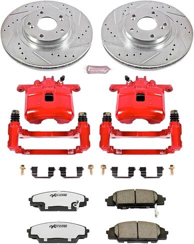 Power Stop KC2439-26 Front Z26 Street Warrior Brake Kit Acura Honda for Acura RSX 2002-2006 ، Honda Civic 2006-2011 [Model Second] in Saudi Arabia