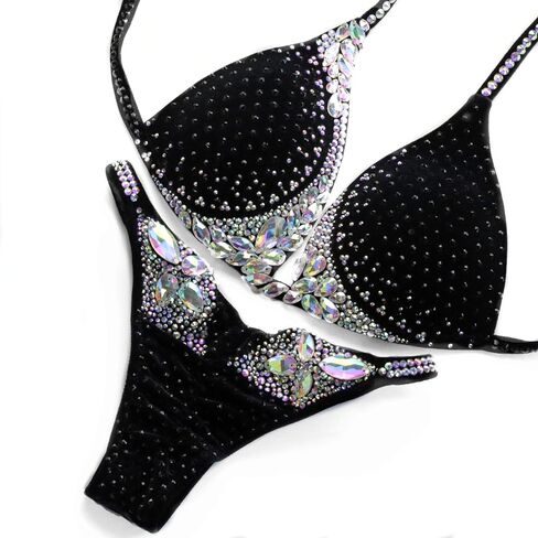 Luxy Black NPC IFBB Competition Figure Bikini Suit for Women in Saudi Arabia