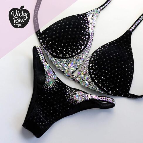 Luxy Black NPC IFBB Competition Figure Bikini Suit for Women in Saudi Arabia