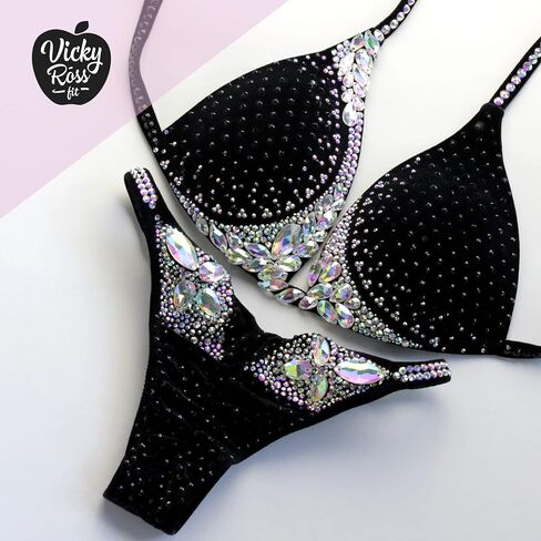 Luxy Black NPC IFBB Competition Figure Bikini Suit for Women in Saudi Arabia