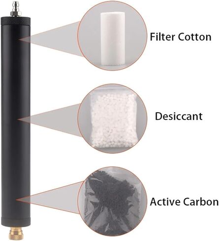 4500Psi 300Bar 30Mpa Oil Water Separator Pneumatic Moisture Separator Pump Filter(Black Separator) in Saudi Arabia