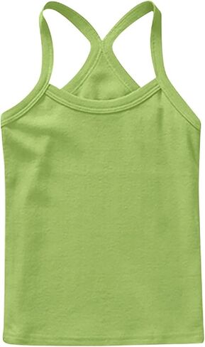 2 Pack Girls Dance Tank Tops Racerback Camisole Spaghetti Strap Camis Sleeveless Undershirts Ballet Gymnastics Wear in Saudi Arabia