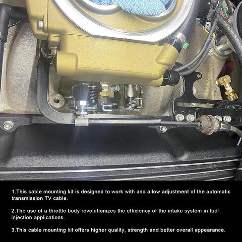 304147 ez-efi cable mount kit ، قوس قوس الكابلات الكابل الخانق القابل للتعديل ، قوس المكربن ​​من الألومنيوم ، كابلات تلفزيون ناقل الحركة التلقائي in Kuwait