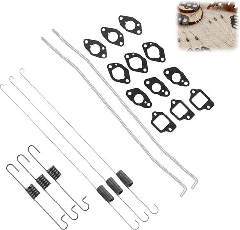 6 حزمة GCV160 Throttle Return Grokerlor Spring Rod Kit ، حشية المكربن ​​المتوافقة مع GCV135 GC135 GC160 GC190A GSV190 HRR216 HRX217 HRS216 HRT216 HRB216 HS520 HS720 LAWN MOWER in Kuwait