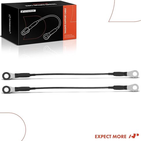 A-Premium Tailgate Support Cable Compatible with Chevrolet & GMC Vehicles - 2017 2018 2019 Silverado 1500 2500 3500 Sierra 1500 2500 3500, Rear Tailgate Driver and Passenger Side, 2-PC Set in Saudi Arabia
