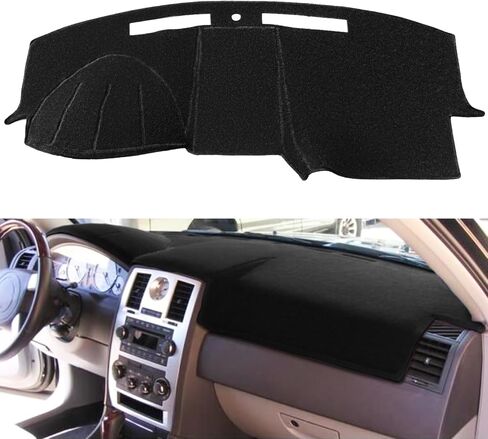 Dash Cover Mat Custom Fit for Chrysler 200 2015 2016 2017, Dashboard Cover Pad Cap Carpet Protector F231 (Black) in Saudi Arabia