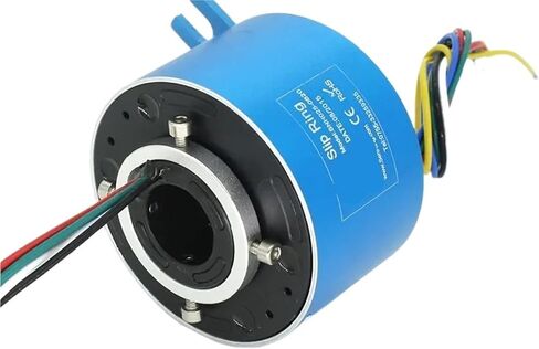 OD86mm 6 Channels 20A Current Through Bore Conductor Slip Ring Motor 25.4mm Inner Diameter with Flange Anti-tab in Saudi Arabia