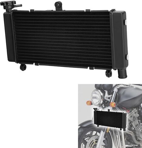 TCMT الأسود ألومنيوم مبرد التبريد المبرد المبرد ل Honda CB600F Hornet 600 1998 1999 2000 2001 2002 2003 2004 2005 in Saudi Arabia