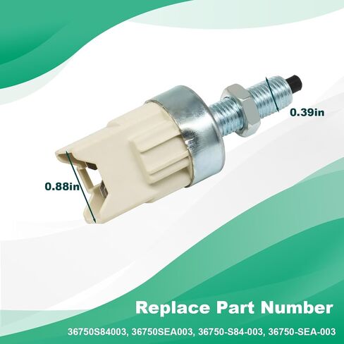 مفتاح ضوء الفرامل متوافق مع Honda Accord 1998-2002 Odyssey 1999-2002 Pilot 2003-2004 S2000 2000-2005 Acura CL 2001-2003 MDX 2001-2002 NSX 2005 TL 1999-2003 استبدال# 36750-SEA-003 in Saudi Arabia