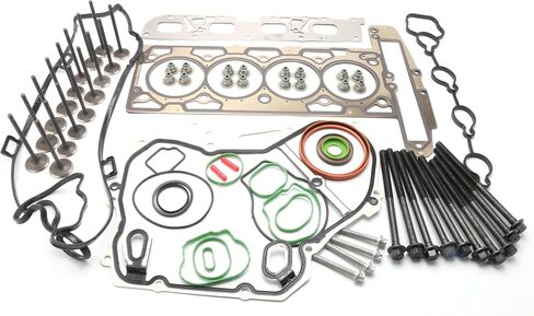 مجموعة حشية الرأس مع مسامير الرأس ، وصمامات السحب والعادم لـ Chevy Equinox Malibu Impala ، Buick Regal Lacrosse Verano ، GMC Terrain 2.4L 2010-2013 يحل محل IV323 ، EV314 ، HS26517PT in Saudi Arabia