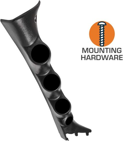 Glowshift Black Triple Gauge Gauge Pod متوافق مع Ford F 150 2009-2014 - قطع مكبر الصوت A Factory A - استبدال كامل - ABS Plastic - Mounts (3) 2-1/16 "(52 مم) مقاييس in Saudi Arabia
