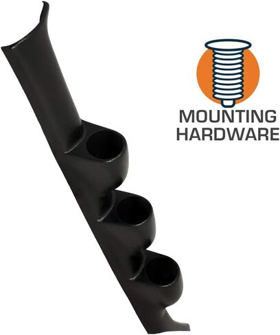 GlowShift Black Triple Pillar Gauge Pod Compatible with Honda Civic 1996-2000 - ABS Plastic - Mounts (3) 2-1/16" (52mm) Gauges to Vehicle's A-Pillar in Saudi Arabia