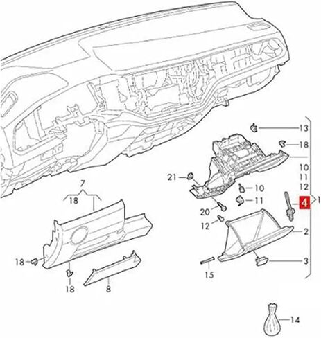 Car Glove Box Damper Brake Elements Contact Switch 5G1858309 Fit for Golf 7 MK7 Passat Atlas T-ROC Kodiaq Touran Parts in Saudi Arabia