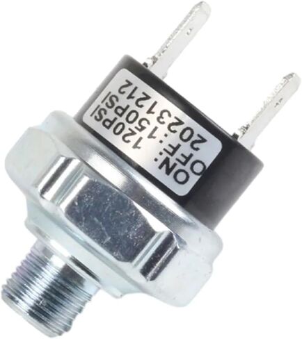 مفتاح ضغط ضاغط الهواء ، 1/4 بوصة NPT ، 12V/24V DC ، سبيكة الألومنيوم (170-200PSI) in Saudi Arabia